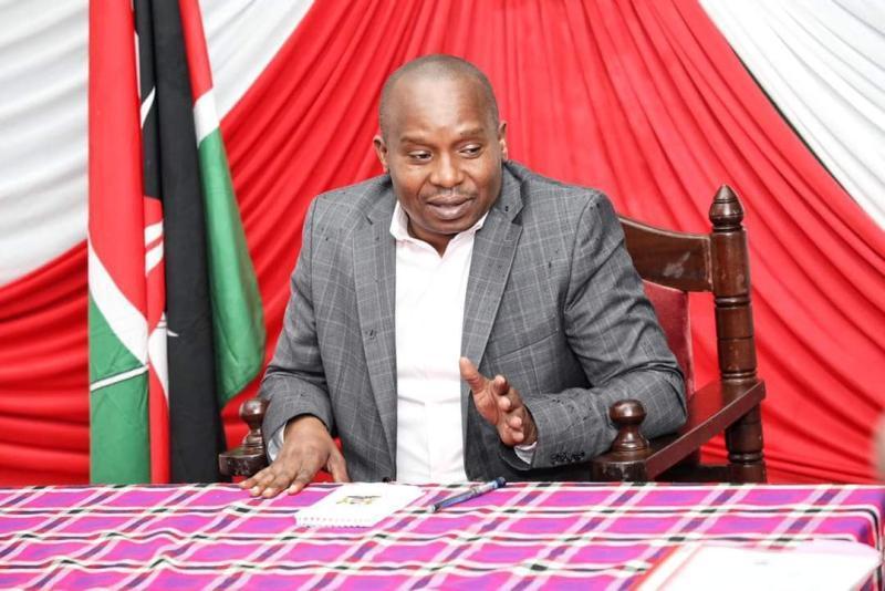 Interior CS Kithure Kindiki in Samburu County.